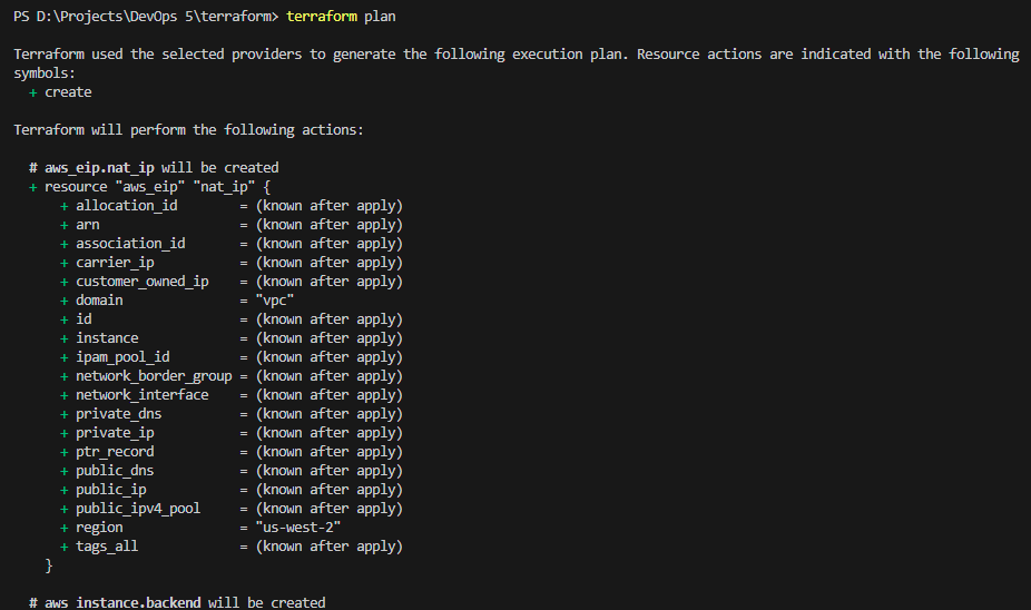 2. Terraform Plan